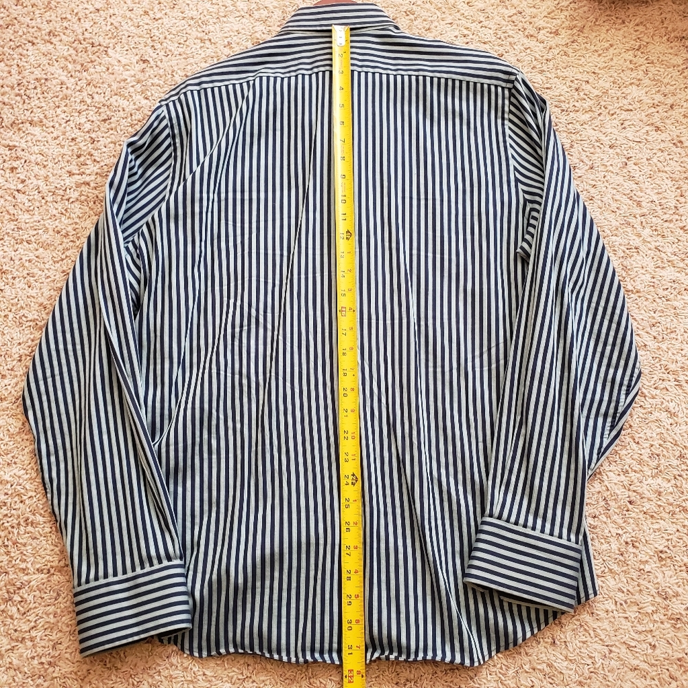 Express 1MX Modern Fit Men's Long Sleeve Button Up Shirt - Picture 7 of 7